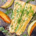 Plancha de saumon et melon au pesto