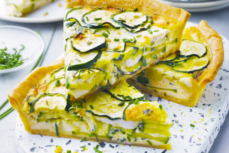Tarte courgette-chèvre
