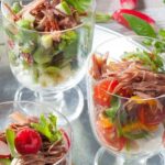Verrines fraîcheur au confit de canard