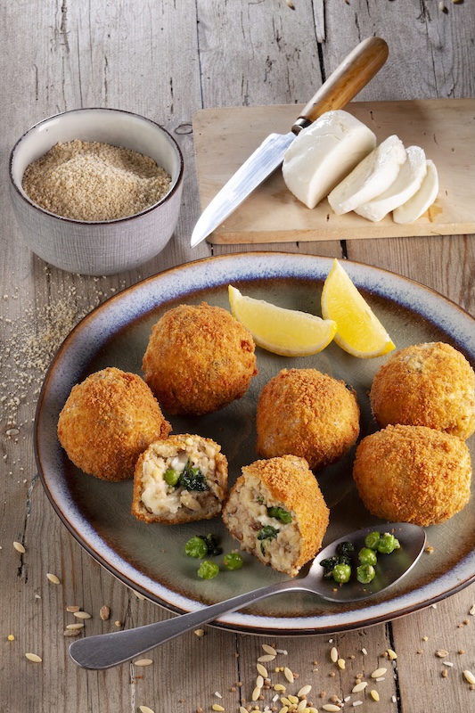 recette de Arancini aux légumes et mozzarella