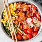 Buddha bowl estival à la truite