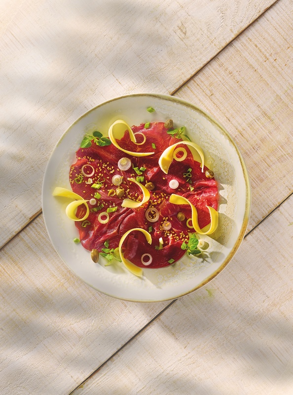 recette de Carpaccio de boeuf et Beaufort à la japonaise