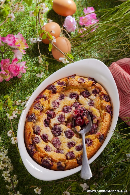 recette de Clafoutis aux cerises à la poudre d’amande