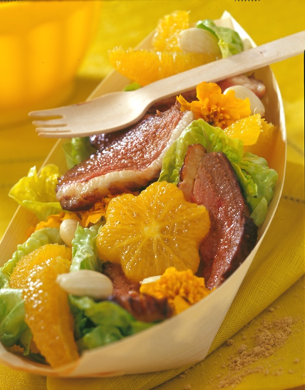recette de Salade d’orange et de magret