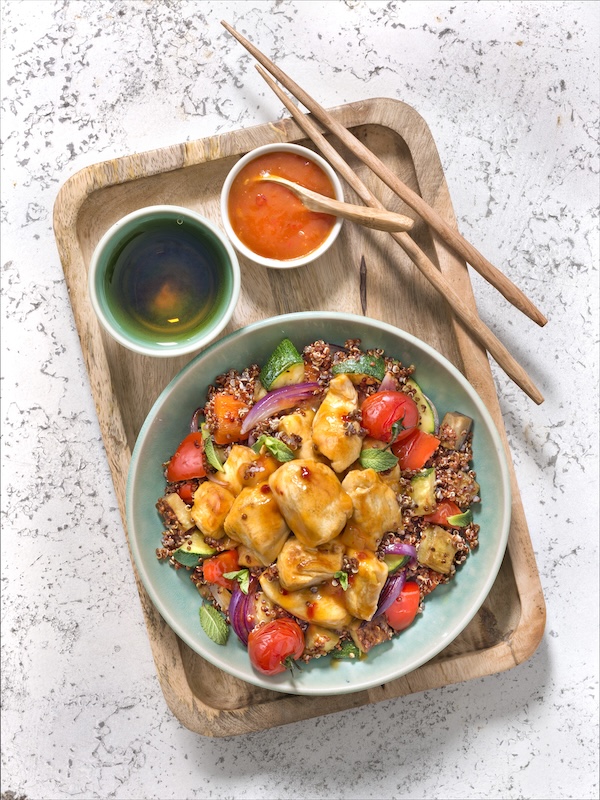 recette de Poulet aigre douce au quinoa