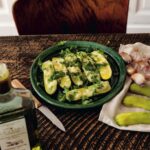 recette de Courgettes à la crème d’ail