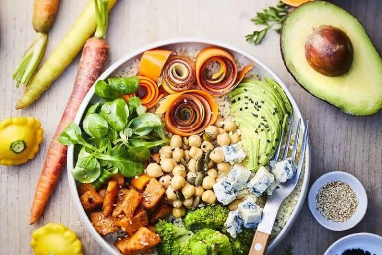 Buddha bowl au fromage bleu