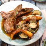 Canard à la plancha et aux légumes d’été