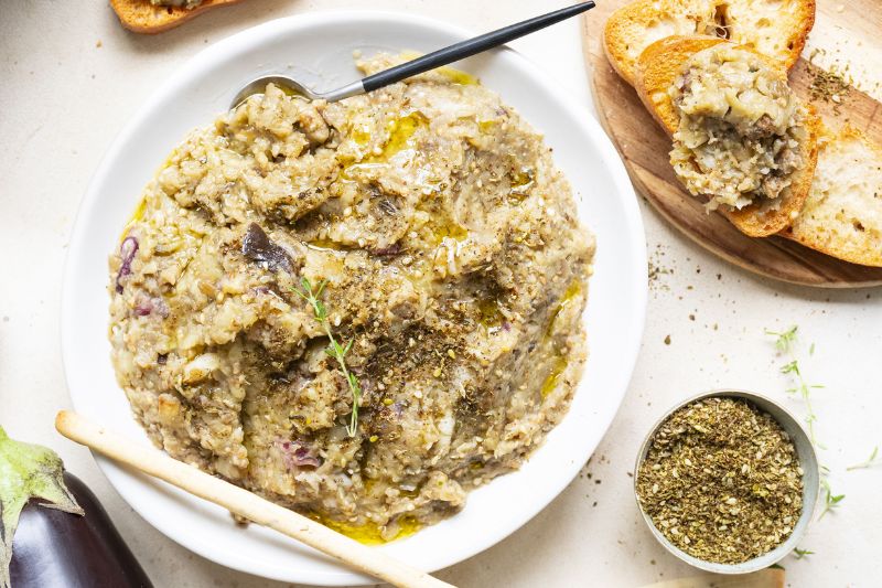 Caviar d’aubergine au zaatar