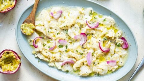 Ceviche de poisson au fruit de la passion