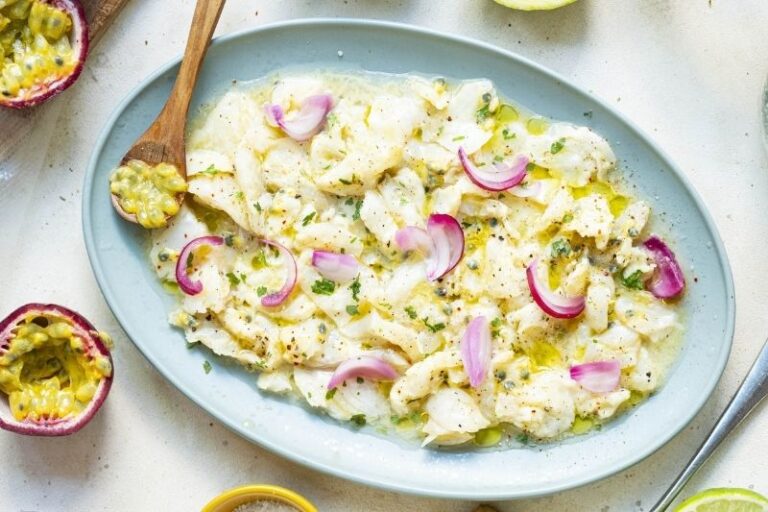 Ceviche de poisson au fruit de la passion