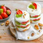 Charlotte tricolore kiwi-fraise