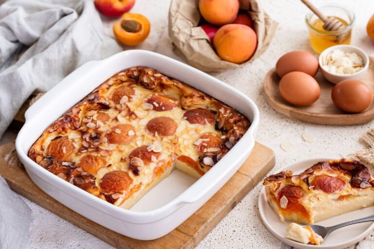 Clafoutis aux abricots et amandes
