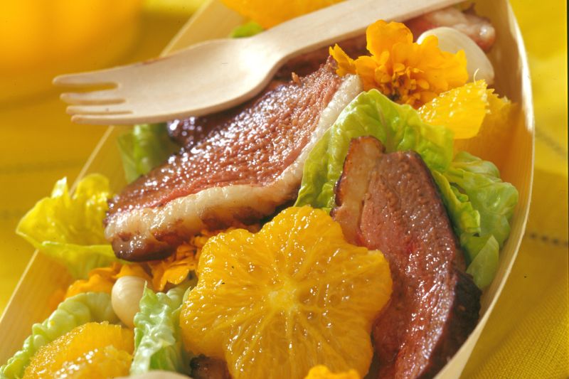 Salade d’orange et de magret