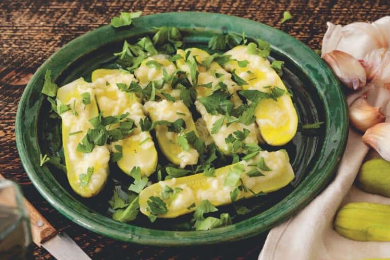 Courgettes à la crème d’ail