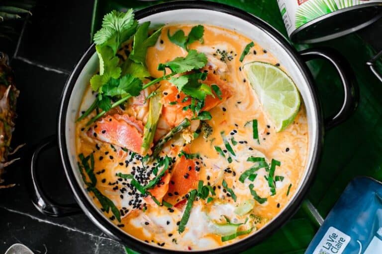 Crevettes à la crème de coco