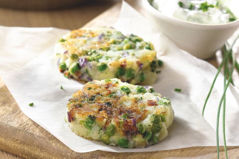 Galettes de Sirtema aux petits pois