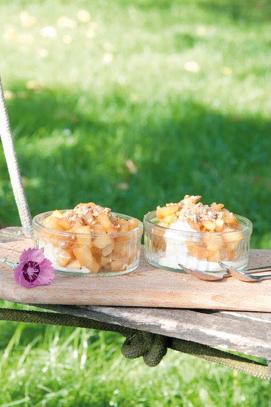 recette de Poêlée de pomme pralin