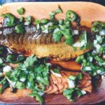 Maquereau laqué sauce chimichurri