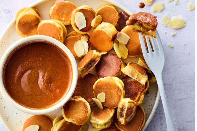 Mini-pancakes au coeur de banane