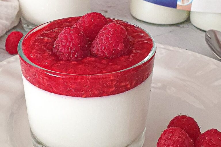 Panna cotta au yaourt de brebis