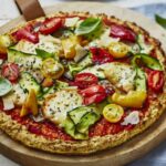 Pizza aux légumes grillés et Scarmoza