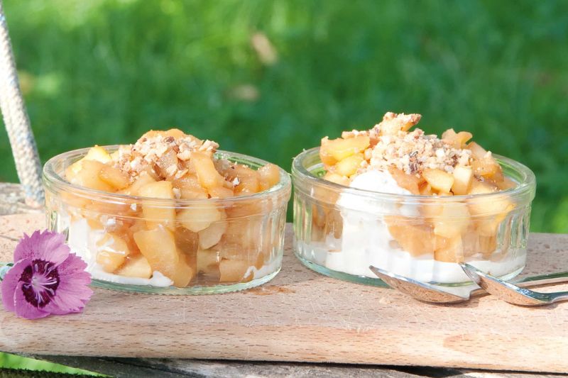 Poêlée de pomme pralin