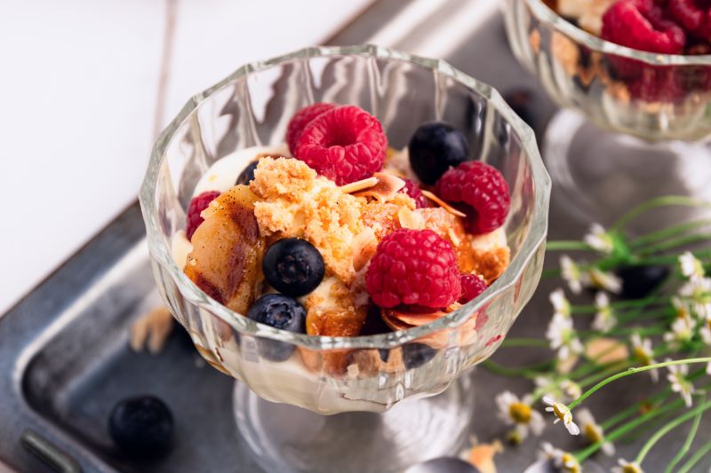 Dessert façon Pomme Melba