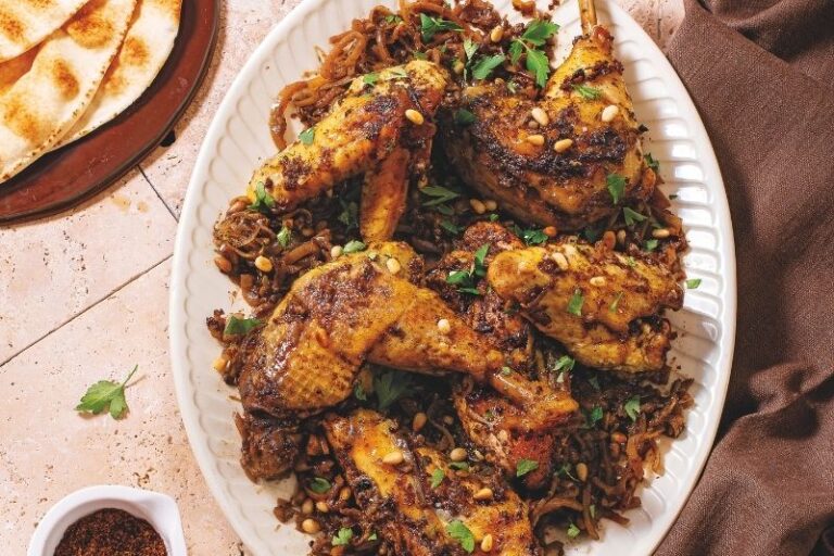 Poulet au sumac et oignons caramélisés