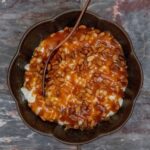 Riz au lait aux pignons et caramel