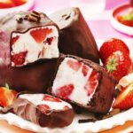 Rochers glacés aux fraises