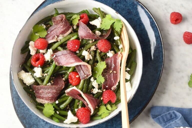 Salade de haricots verts et magret