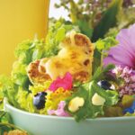 Salade fleurie au Beaufort
