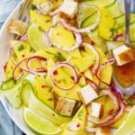 Salade sucrée salée à la mangue