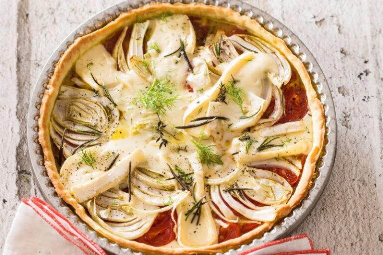 Tarte Reblochon tomate et fenouil