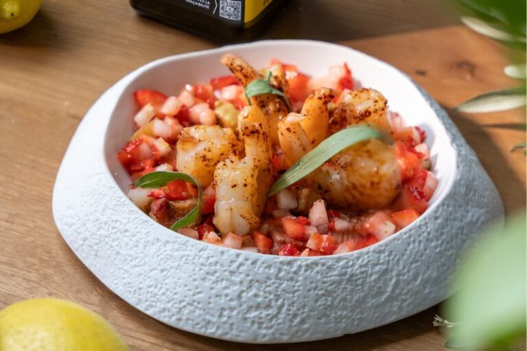 Timbale de fraise à l’huile d’olive