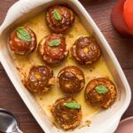 Tomates farcies aux olives et boulgour