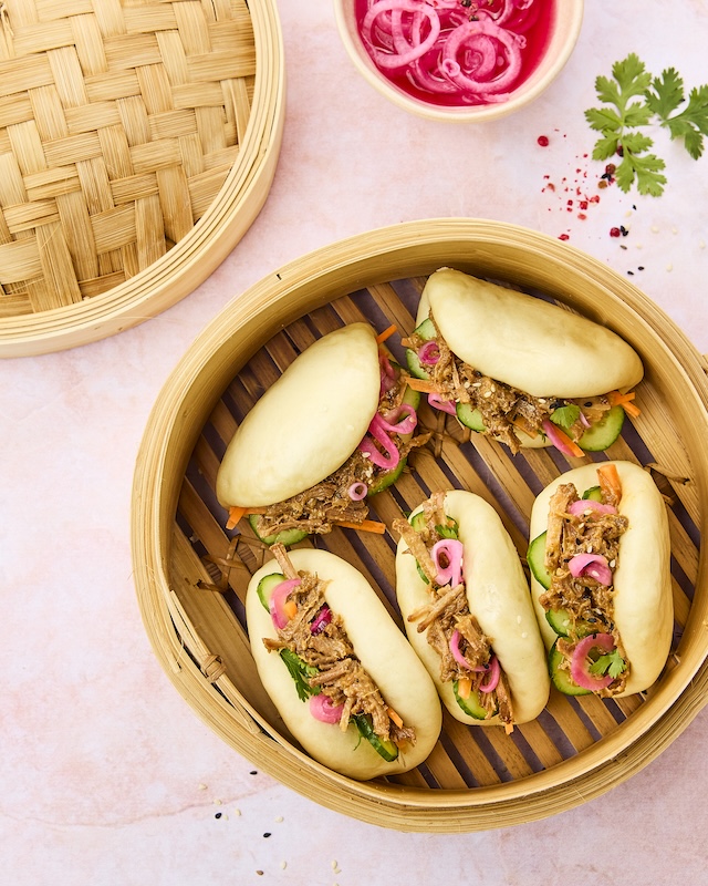 recette de Bao buns au pulled pork
