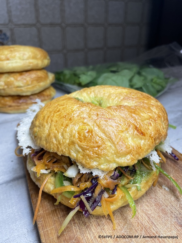 recette de Bagels maison aux légumes