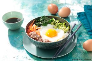 recette de Bibimbap coréen aux courgettes