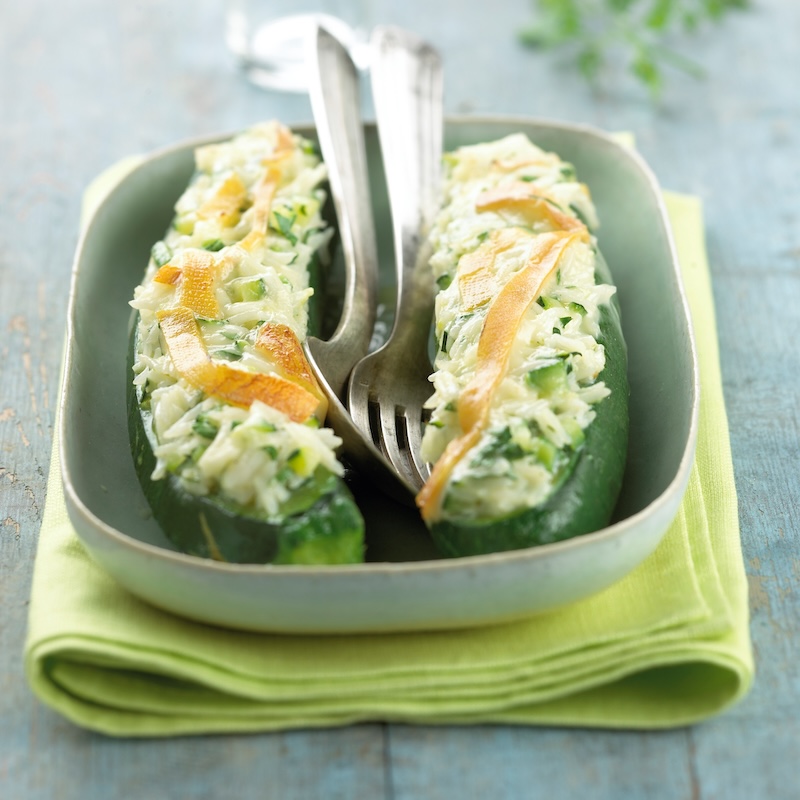 recette de Courgettes farcies au Reblochon de Savoie