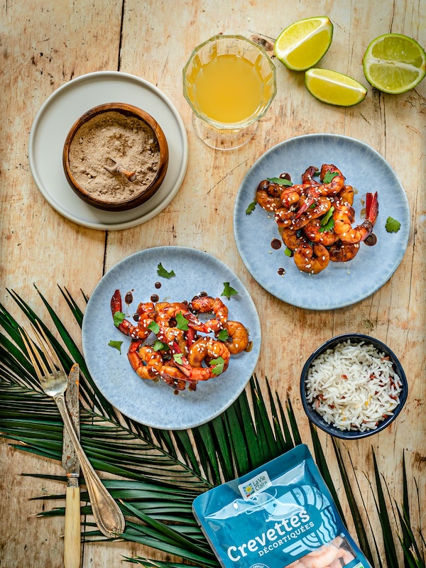 recette de Crevettes façon thaï