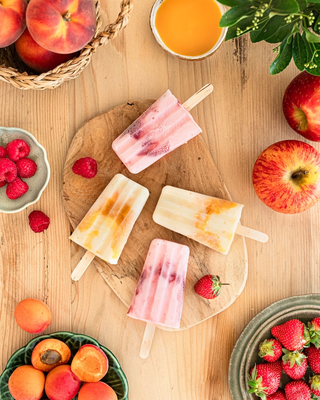 recette de Bâtonnets glacés au yaourt aux fruits