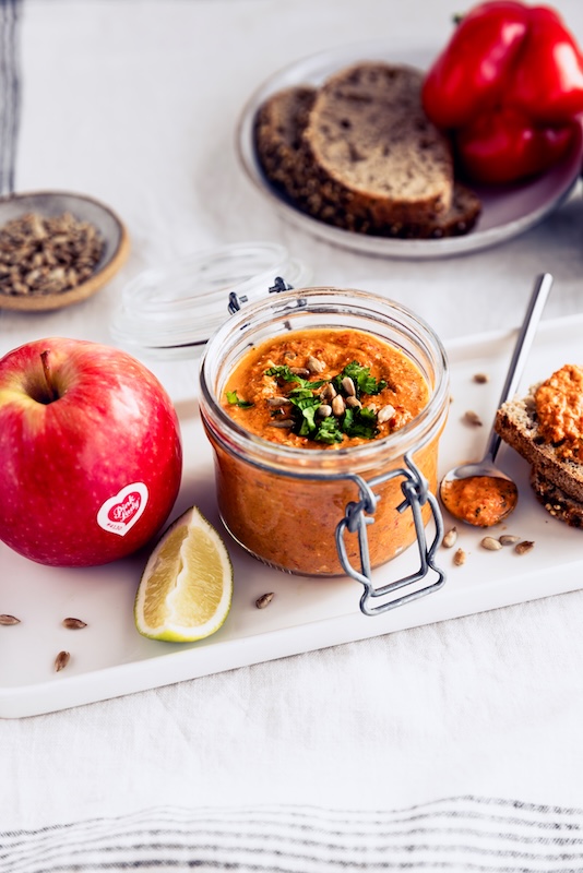 recette de Tartinade d’été aux pommes et poivrons