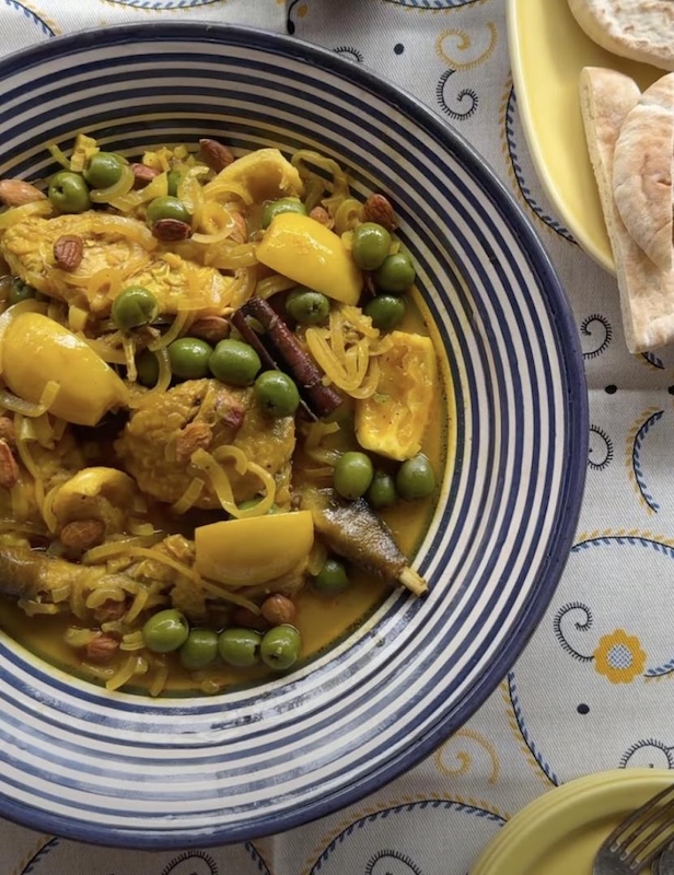recette de Pintade au citron et aux olives