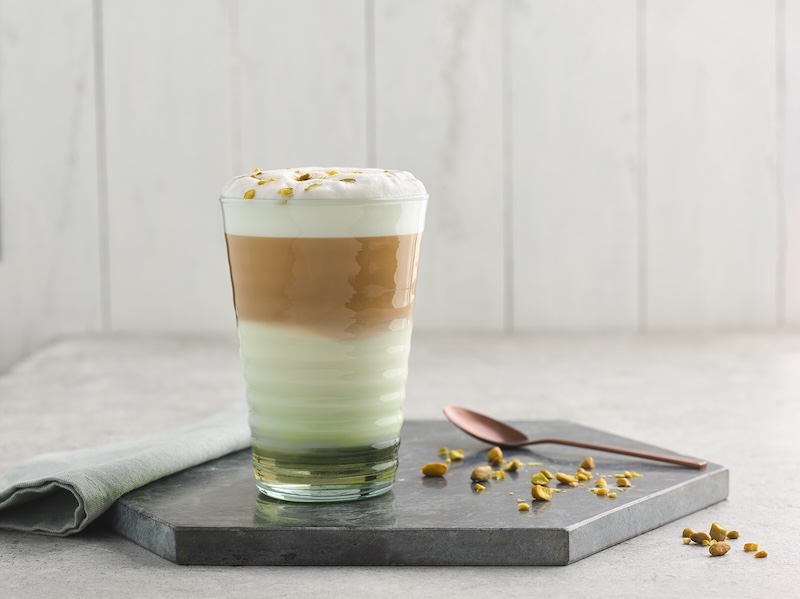 latte à la pistache