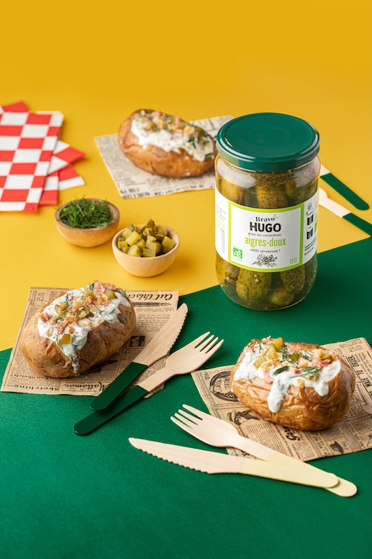 recette de Jacket potatoes aux cornichons