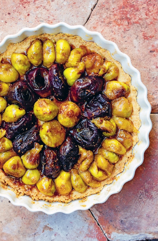recette de Tarte sablée aux figues poêlées