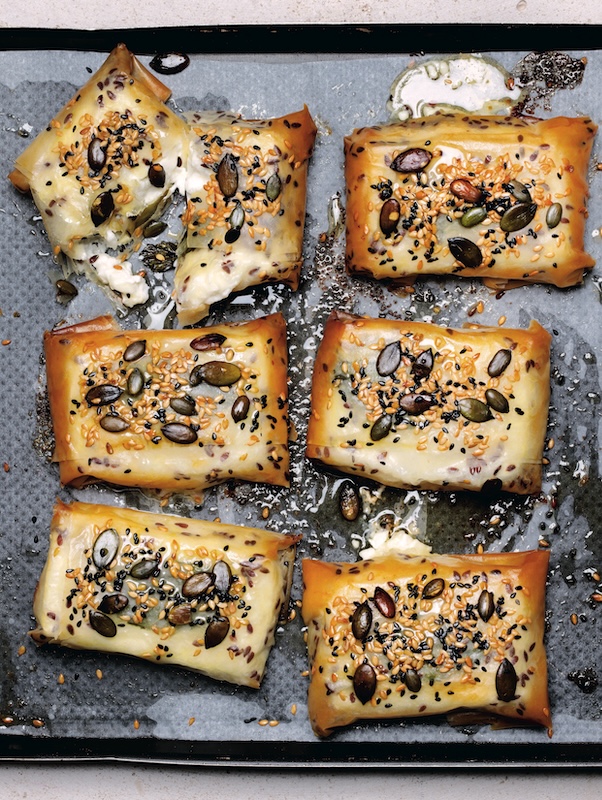 recette de Feta en pâte filo et miel