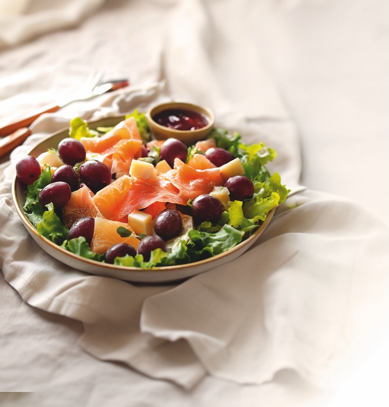 recette de Salade pyrénéenne à la truite fumée